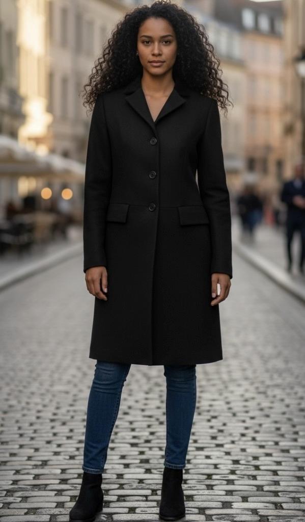 Very Cute Michael Kors Black Coat Size 6 Made Italy - $98.99