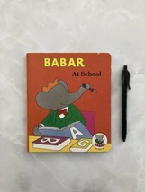 Vintage 1990 Jelly Bean Press “Baber at School” Board Book L. de Brunhoff - £2.51 GBP