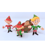 2003 PMI Rudolph The Red Nosed Reindeer Hermey Boy Girl Elf Toy Figures ... - €20,60 EUR