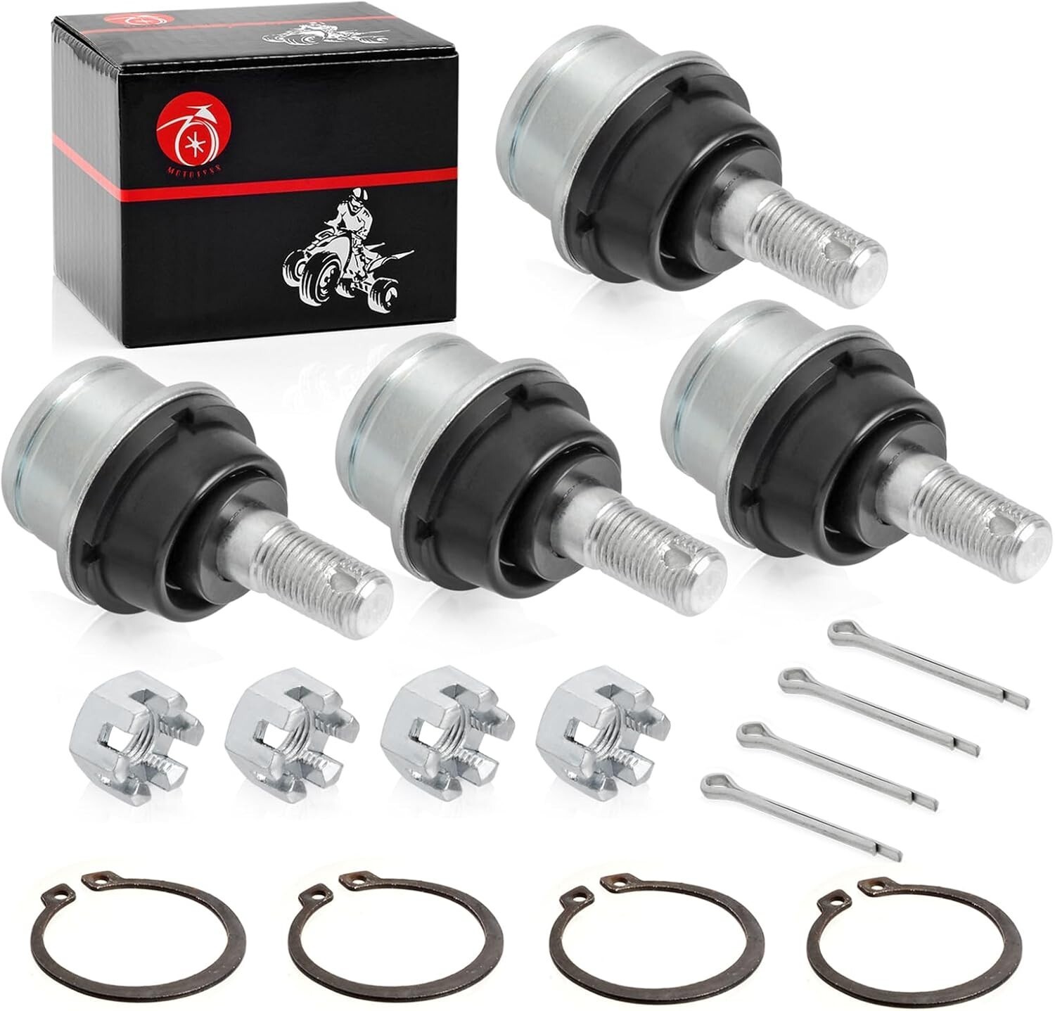 4pcs Ball Joint kit for Grizzly 350 400 450 Big Bear 400 Kodiak 450 400 Bruin 35 Item image 3