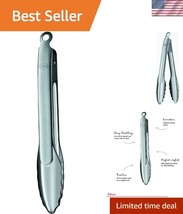 Versatile 9&quot; Ergonomic Stainless Steel Locking Tongs - Perfect for Grilling - $52.50