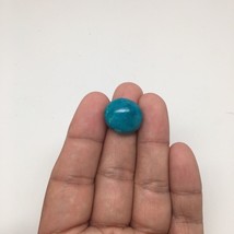 18 cts Natural Oval Shape Flat Bottom Chrysocolla Cabochon From Mexico, CC63 - £6.30 GBP