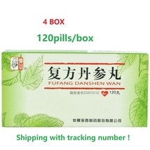 4BOX Fufang danShen wan 120pills/box zhongjing Dan shen wan - $50.80