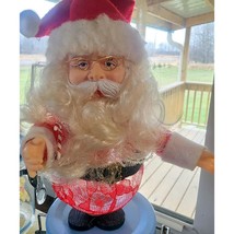 Vintage Santa Claus Doll Figure Christmas Decoration Glass Bulb See Pict... - €9,90 EUR