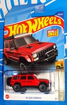 Hot Wheels New For 2022 Baja Blazers Series #150 &#39;95 Jeep Cherokee Red w/ BLs - £2.39 GBP