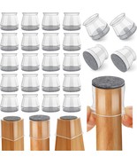 24 Pcs Chair Leg Floor Protectors, Silicone Felt Furniture, Fit 1-5/16&quot; ... - $62.19 CAD