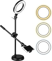5 Core LED Ring Light Tripod Stand 6&quot; inch TikTok,Reels,Selfie,Makeup, Recording - £18.49 GBP