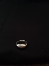 Beautiful, convex solid silver ring, 925, art deko - $34.65