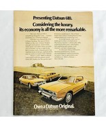 1973 Datsun Nissan 610 Hardtop Wagon Sedan Vintage Print Ad Full Color 8... - $9.07 CAD