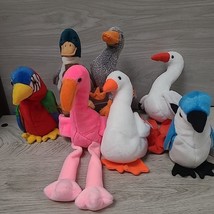 TY Beanie Baby Bird Lot of  7 Toucan Flamingo Duck NWT Retired Plush Stu... - £11.79 GBP