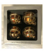 Rauch Seasons Designs Mouth Blown Glass Ornaments Set Of 4 Box - £11.59 GBP