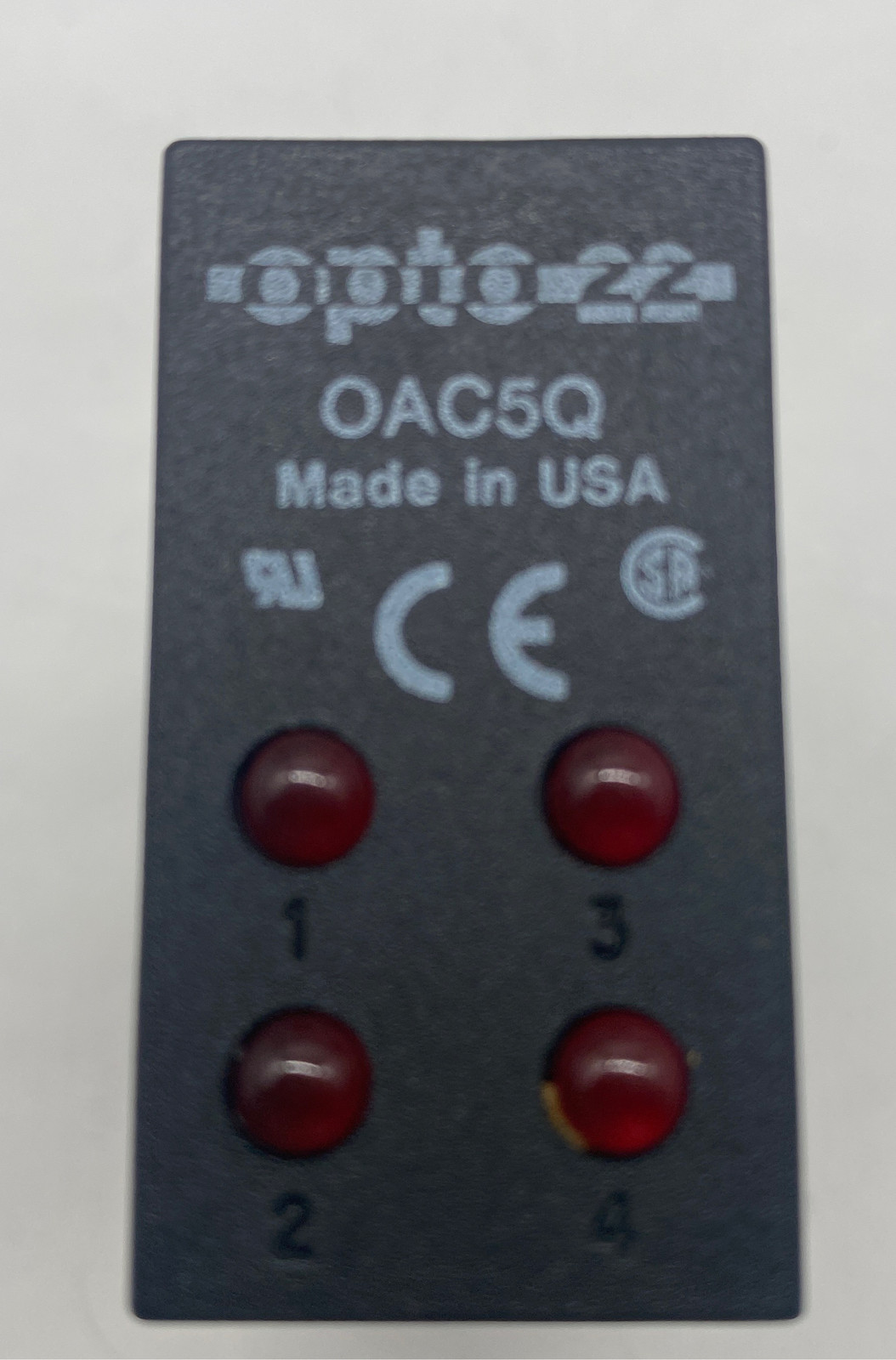 Opto 22 OAC5Q Quad Pak 4-channel AC Output 12-240 VAC, 5 VDC Logic  - $8.25