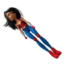 Mattel DC Wonder Woman Super Hero Action Figure 2016 Girls Doll Black Blue Hair - £11.88 GBP
