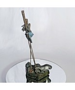 MARK HOPKINS Cast Bronze Golf Sculpture &quot;CLUBS&quot; Limited Edition 1989 - $395.00