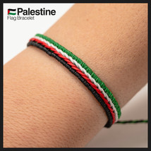 Thin Palestine Flag Bracelet, Friendship Bracelet Rope, Palestinian Brac... - £13.12 GBP+