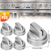 5Pcs Stainless Steel Control Knob Replacement For Ge Gas Range Stove Wb0... - $39.99