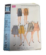 COMPLETE 27 in 1960s Vintage Sewing Pattern McCalls 9398 Skirts - $5.99