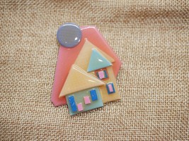 House Pins by Lucinda Pastel House with Moon - £7.04 GBP