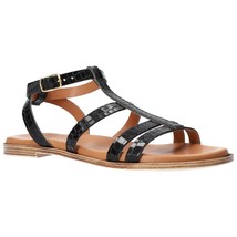 Bella Vita Women Slingback Ankle Strap Sandals Ira-Italy Size US 8M Black Croco - £38.18 GBP