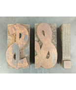 Letterpress Printing Block AMPERSAND DOLLAR SIGN PERIOD 2&quot; Vintage Metal... - $24.68 CAD