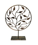 Mid Century Copper Tree Of Life Sculpture 9&quot; x 12&quot; Folklore Handmade Met... - $33.25