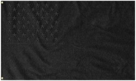 Black Tactical USA America Black USA Embroidered 3X5 Flag Rough Tex® U.S.A Nylon - £10.21 GBP
