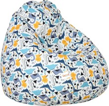 Sattva Stuffed Animal Storage Bean Bag Chair For Kids, Zipper Storage Bean Bag - $50.99