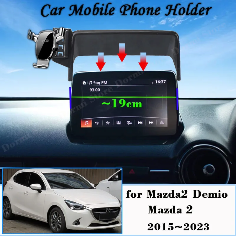 For Mazda2 Demio Mazda 2 Hatchback 2015~2023 Screen Car Mobile Phone Holder GPS - £19.53 GBP+