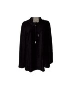 Susan Graver Weekend black velour cowl neck top S NWOT Soft warm cozy - $27.89 CAD