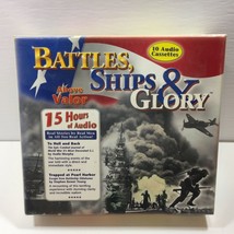 Battles Ships &amp; Glory Above Valor 15 Hour Audio 10 Cassette Tape Set WWII Story - £23.63 GBP