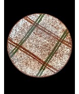 Blue Ridge Southern Pottery Rustic Plaid Dinner Plate Skyline Vintage - $306.11 MXN