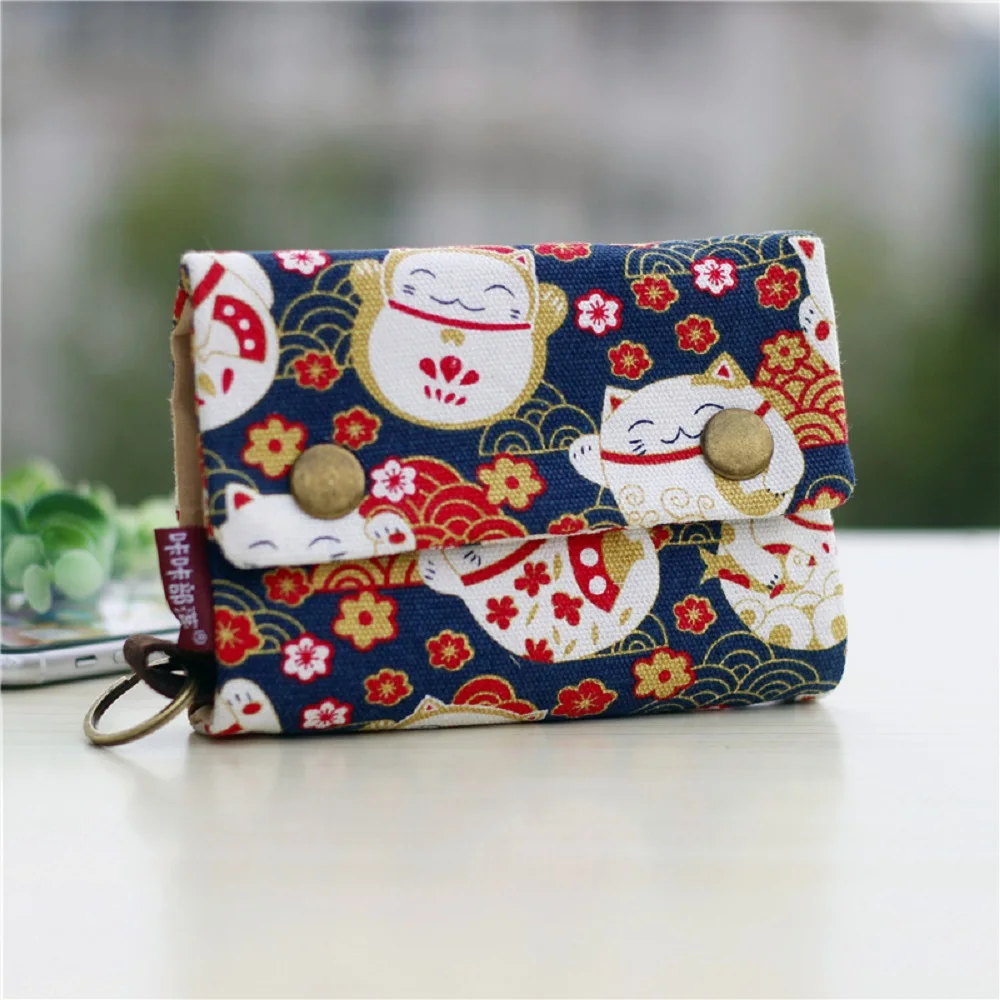 Ard wallets canvas cartoon prints key organizer coin purse small pouch female money bag thumb200