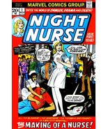 Comic Cover Poster - NIGHT NURSE #1 (1972) Art Canvas Poster 16&quot; x 24&quot; - $40.71 CAD