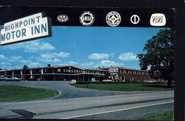 HIGHPOINT MOTOR INN 1974 Chicopee Falls Mass. * posted Denver PA message... - $5.89