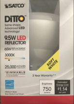 Satco S9621 9.5BR30/LED/3000K/750L/120V/D NEW IN BOX - $16.79