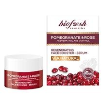 Biofresh Via Natural Regenerating Face Booster Serum 30 ml Pomegranate &amp; Rose - £11.67 GBP