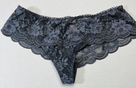 Victoria’s Secret DREAM ANGEL Rhinestone Wide Sides Thong Panty Gray XS - £13.51 GBP