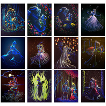 Princess Cartoon 5D Diamond Painting Embroidery Cross Stitch DIY Art Cra... - $9.45