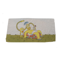 Vintage The Simpsons Homer Simpson Maggie Pool Terry Cloth Beach Towel 5... - $38.56