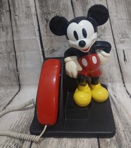 Vintage 1994 Disney Mickey Mouse Push Button Landline Telephone UNTESTED - £43.89 GBP