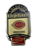 Colorado Rockies Cincinnati Reds 1993 Inaugural Season Coca-Cola Coors Pin - £4.68 GBP