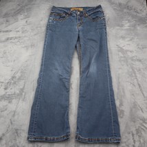 Uknighted Denim Pants Womens 6 Blue Flare Leg Mid Rise Flat Front Jeans - $24.63