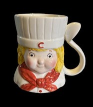 Benjamin &amp; Medwin Vintage Campbell Soup Girl Chef Ceramic Mug Advertising - $14.95