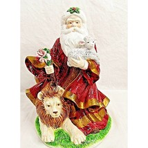 Vintage Christmas Musical Santa Around the World 1995 Ceramic Cosmos 11&quot; - £16.34 GBP