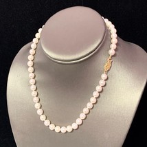 Akoya Pearl Necklace 14k Yellow Gold 16&quot; 7.5 mm Certified $2,950 110696 - £569.78 GBP