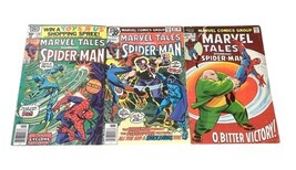 Lot of 7 Marvel Comics Spider-Man, Captain America, Captain Marvel 1970s-80s image 3
