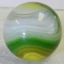 #18366m Large .74 Inches Vintage Akro Agate Popeye Marble *Near Mint* - £32.78 GBP