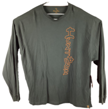 Hunt Bum Shirt Men&#39;s Green Size 3XL Long Sleeve T-shirt Big-Logo Bow Hunting - £15.01 GBP