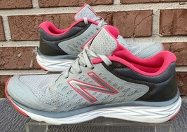 Women&#39;s  New Balance 490 v5 Gray &amp; Pink Athletic Sneaker Size 8B - $45.00