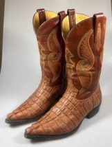 Arango Men’s 8.5 Exotic Genuine Crocodile Point Toe Cowboy Boots - £50.63 GBP